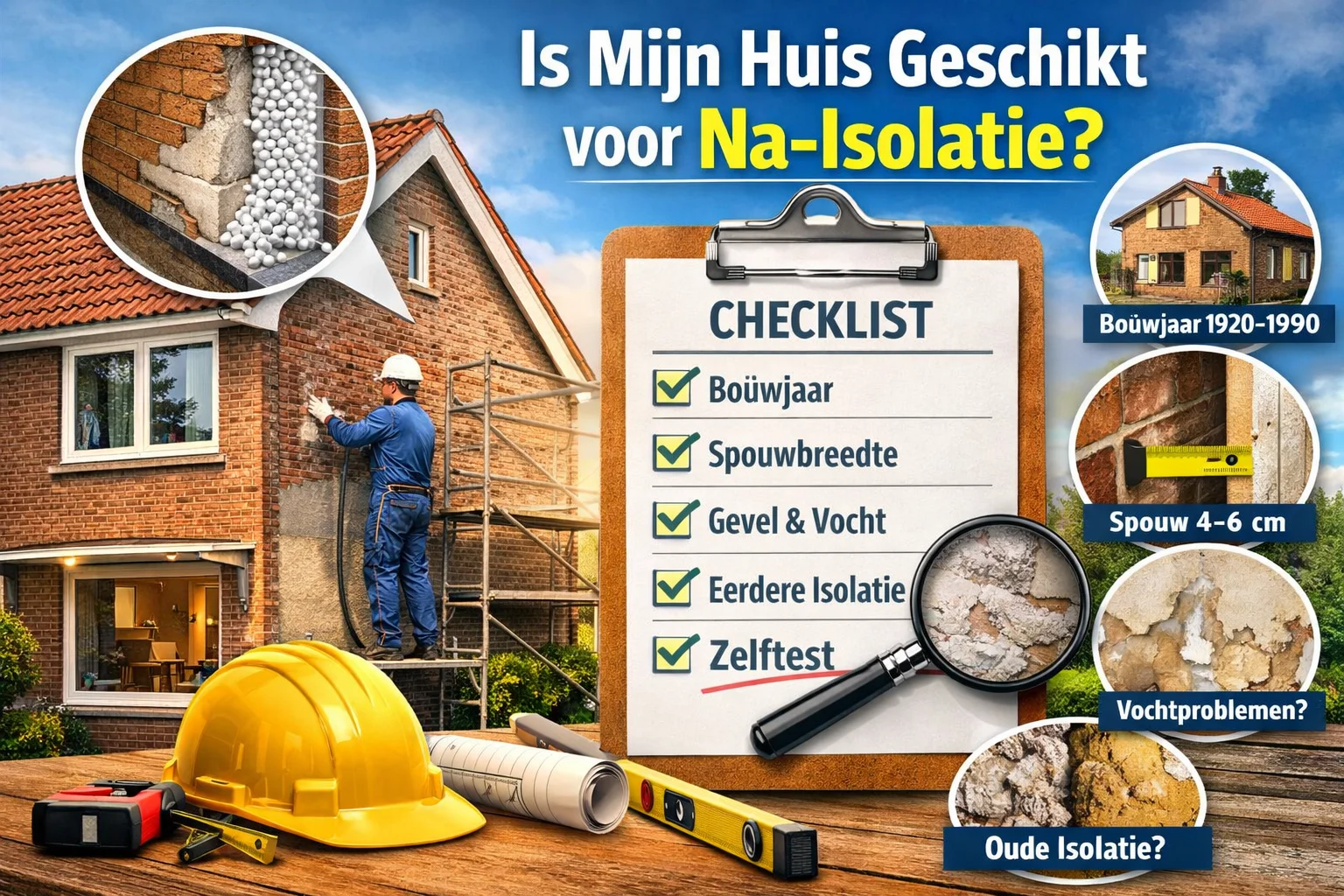 Is mijn woning geschikt voor spouwmuurisolatie?